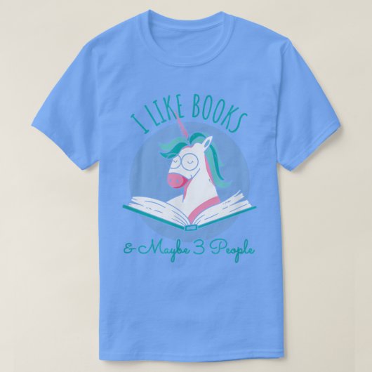 I like Books ANd MAybe 3 People, Unicorn 読's60 Tシャツ (デザイン正面)