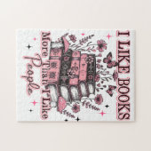 I Like Books More Than....  ジグソーパズル (横)