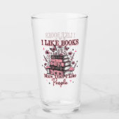 I Like Books More Than....  タンブラーグラス (正面)