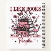 I Like Books More Than....  ノートブック (裏面)