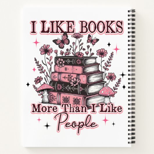I Like Books More Than....  ノートブック (裏面)