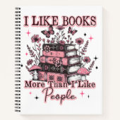 I Like Books More Than....  ノートブック (正面)
