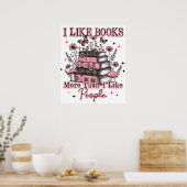 I Like Books More Than....  ポスター (キッチン)