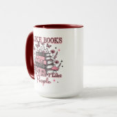 I Like Books More Than....  マグカップ (正面左)