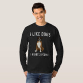 I Like Boxer Dogs And Maybe 3 People Tシャツ (正面フル)