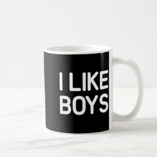 I Like Boys Funny Jokes Sarcastic  コーヒーマグカップ