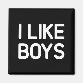I Like Boys Funny Jokes Sarcastic  マグネット