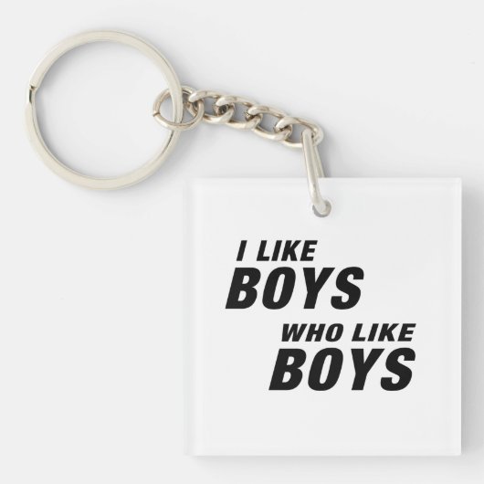 I Like Boys Who like Boys  キーホルダー (正面)