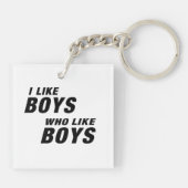 I Like Boys Who like Boys  キーホルダー (裏面)