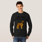 I Like Briard Dogs And Maybe 3 People Tシャツ (正面フル)