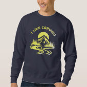 「I Like Carving」スキー 冬 スポーツ Tシャツ (正面)