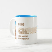 I Like Christmas and Maybe ツートーンマグカップ (正面左)