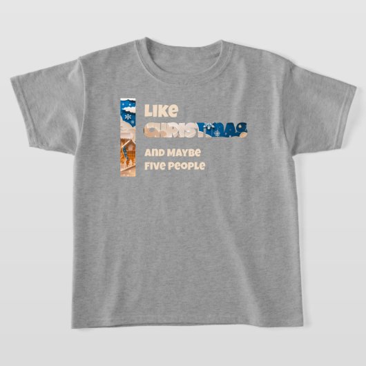 I like Christmas Tシャツ (レイダウン)