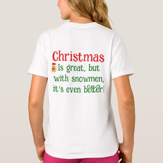 I like Christmas Tシャツ (裏面)
