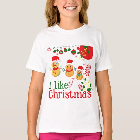I like Christmas Tシャツ (正面)