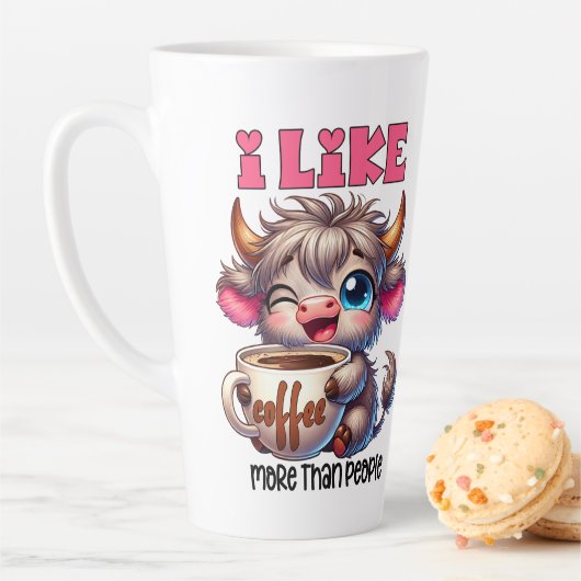 I Like Coffee More Than People  カフェラテマグ (インサイチュ)
