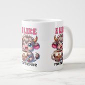 I Like Coffee More Than People  ジャンボコーヒーマグカップ (正面右)
