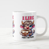 I Like Coffee More Than People  ジャンボコーヒーマグカップ (右)