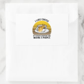 I like coffee my German shepherd and maybe 3 peopl 長方形シール (バッグ)