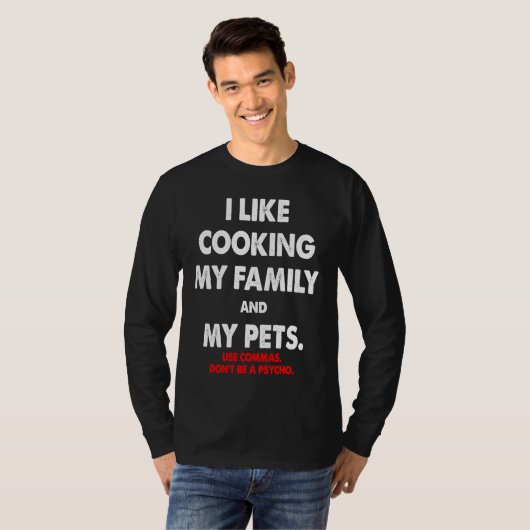 I Like Cooking Grammer Tシャツ (正面フル)