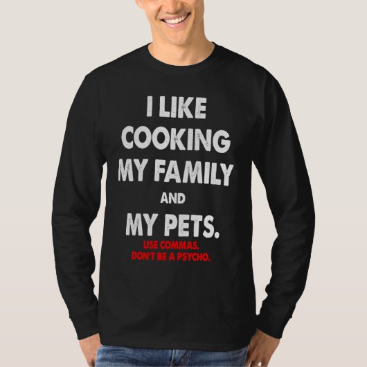 I Like Cooking Grammer Tシャツ (正面)