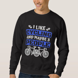i like cycling and maybe 3 people スウェットシャツ