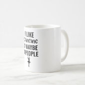 I Like Dancing And Maybe 3 People コーヒーマグカップ (正面右)