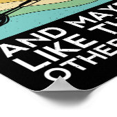 I Like Darts Cricket Dart 501 Beer Retro Funny Thr ポスター (角)