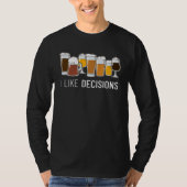 I like Decisions Homebrewing Brewer Craft Beer Bre Tシャツ (正面)