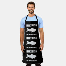 I Like Fish And Maybe 3 People shirt Gifts Apron