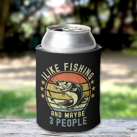 I Like Fishing and Maybe 3 | Gift for fishermen 缶クーラー