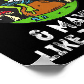 I Like Frogs And Maybe 3 People Frog Lover Retro V ポスター (角)