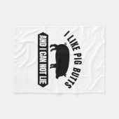 I Like G Butts And I Cannot Lie Funny Bbq Grilling フリースブランケット (正面(横))