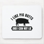 I Like G Butts And I Cannot Lie Funny Bbq Grilling マウスパッド (正面)