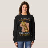 I Like Giraffes And 3 People スウェットシャツ (正面フル)