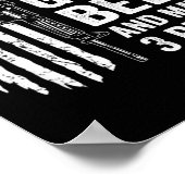 I Like Guns Beer Maybe 3 People Funny Drinking ポスター (角)