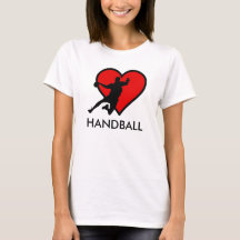 I like Handball with red heart modern design
