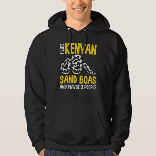 I Like Kenyan Sand Boas and Maybe 3 People Snake O パーカ (正面)