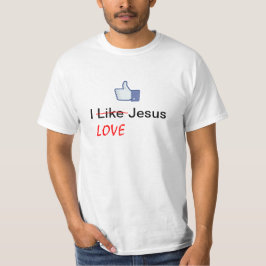 I Like (LOVE) Jesus - Facebook Tシャツ