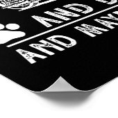 I LIKE MOTORCYCLE AND DOG AND MAYBE 3 PEOPLE ポスター (角)