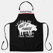 I Like My Butt Rubbed - BBQ Apron Pork Pulled エプロン (正面)