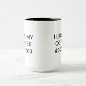 I LIKE MY COFFEE #000000 - Mug for Webdesigners マグカップ (中央)