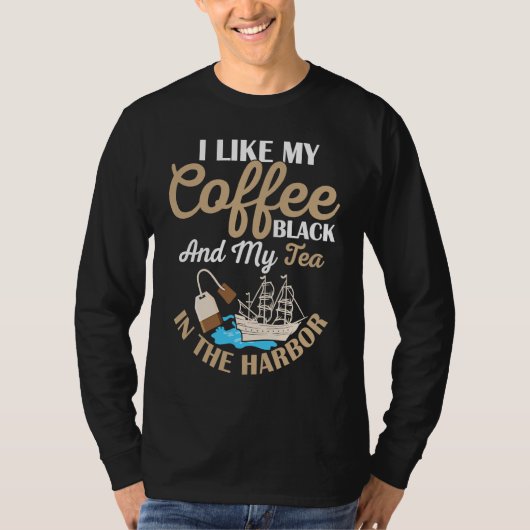 I Like My Coffee Black History Teacher Student Tシャツ (正面)