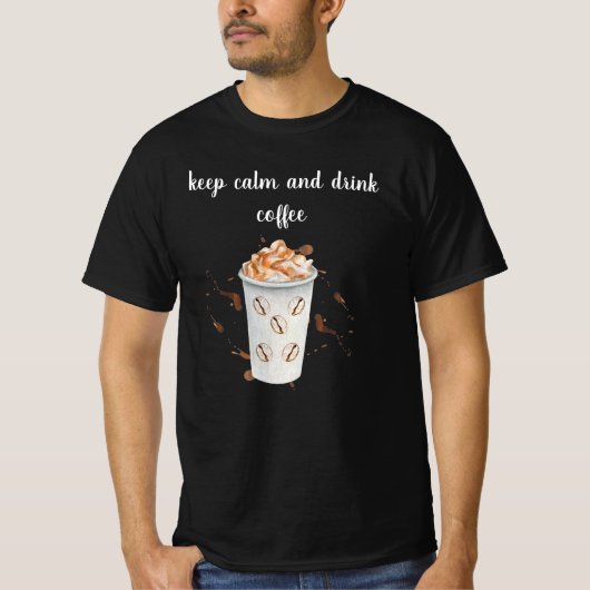 I like my cream and sugar in my coffee tシャツ (正面)