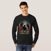 I Like My Dog and Maybe 3 People  Bluetick Coonhou Tシャツ (正面フル)
