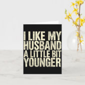 I Like My Husband A Little Bit Younger  カード (黄色い花)