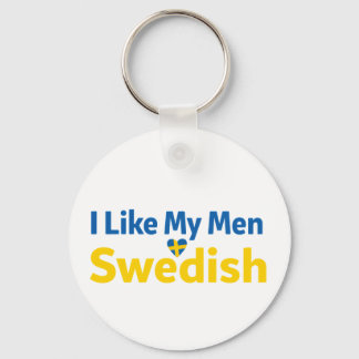 I Like My Men Swedish Funny Sweden Humor キーホルダー