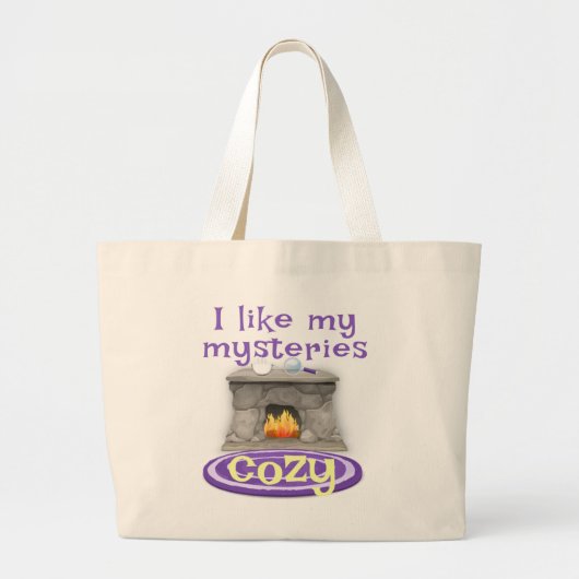 I LIke My Mysteries Cozy Bag ラージトートバッグ (正面)