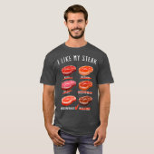 I Like My Steak Medium Rare Tシャツ (正面フル)