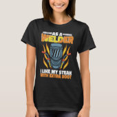I like my Steak with extra soot Weld Worker Welder Tシャツ (正面)